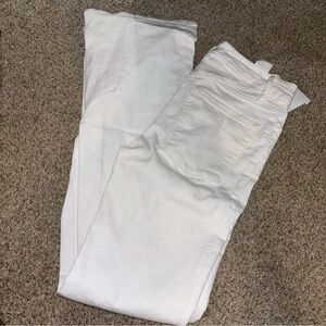 Good American white flare jeans